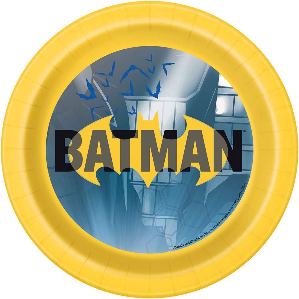 Talerzyki papierowe Batman 17 cm 8 szt