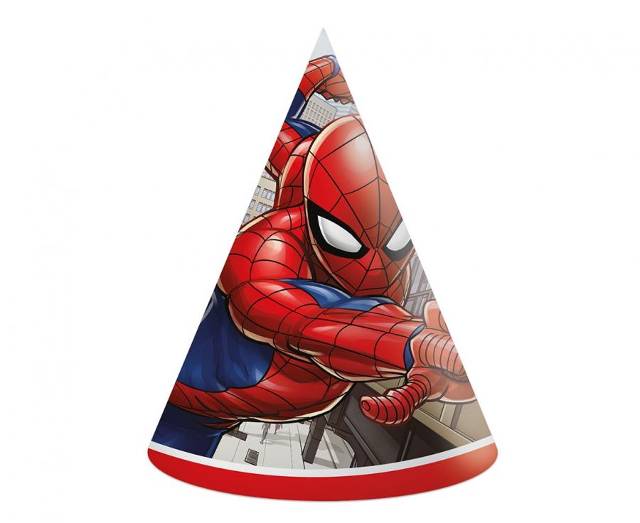 Czapeczki papierowe Spiderman 6 szt