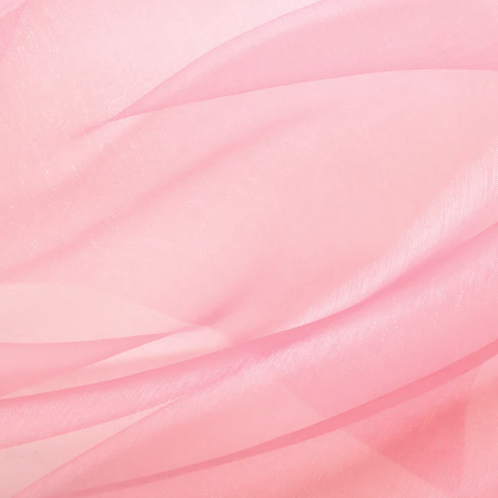 Organza Gładka Jasnoróżowa 0,36x9m - obrazek 2