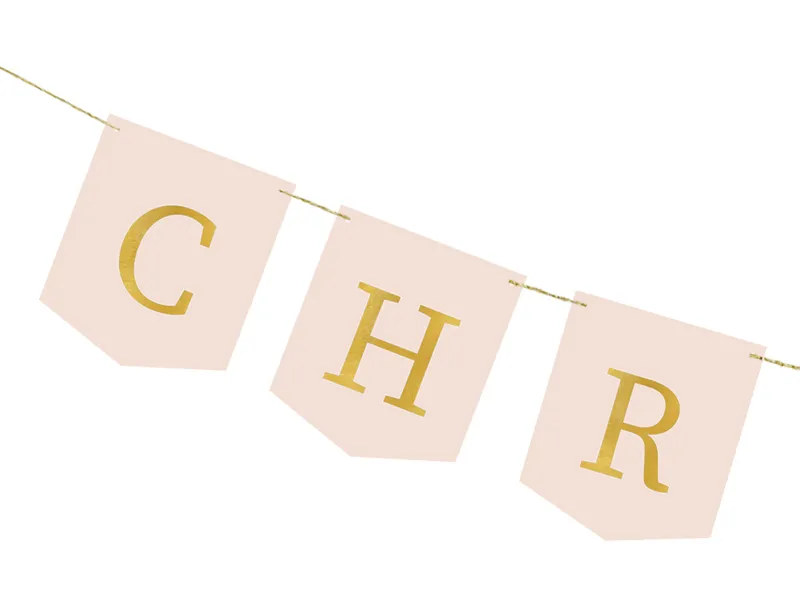 Baner Chrzest Święty różowy 200 cm - obrazek 2