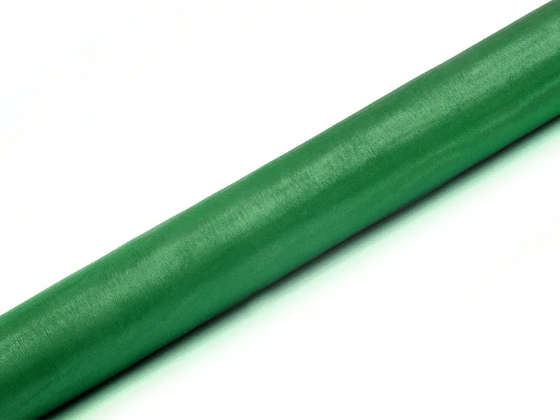Organza Gładka Zieleń Szmaragdowa 0,36x9m