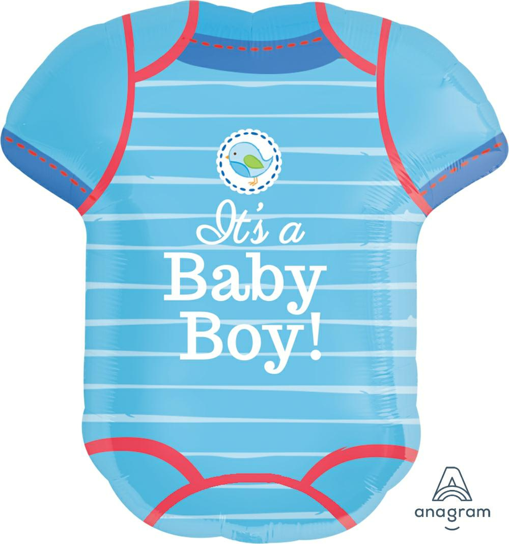 Balon foliowy body niemowlęce "It's a Baby Boy!" 55x60cm